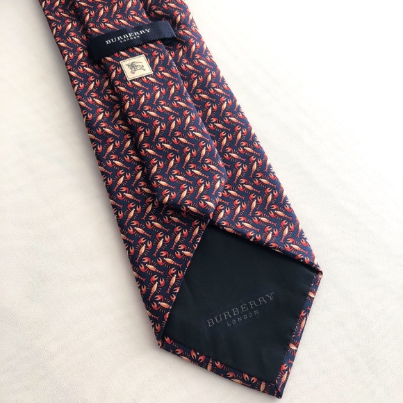 Burberry lobster motif silk Tie - Picture 2 of 4